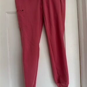 Figs Women's Scrub Pants in Salmon Pink